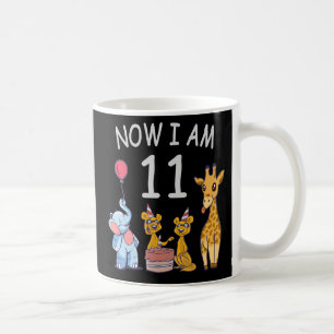 Jetzt bin ich 11 Jahre alt 11. Geburtstag im Zoo Kaffeetasse