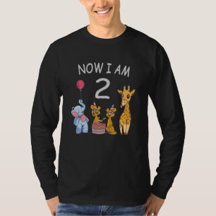 Jetzt bin ich 2 Jahre alt 2. Geburtstag im Zoo T-S T-Shirt