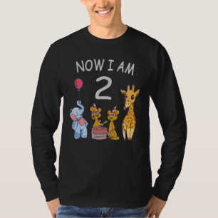 Jetzt bin ich 2 Jahre alt 2. Geburtstag im Zoo T-Shirt