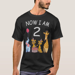Jetzt bin ich 2 Jahre alt 2. Geburtstag im Zoo T-Shirt