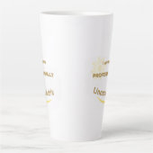 Jetzt bin ich beruflich nicht mehr verfügbar milchtasse (Vorderseite)