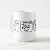 Jetzt bin ich eine Tierarzt-Tasse Kaffeetasse (Vorderseite Links)