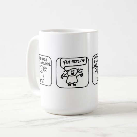 Jetzt bin ich eine Tierarzt-Tasse Kaffeetasse (Vorderseite Links)