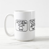 Jetzt bin ich eine Tierarzt-Tasse Kaffeetasse (Links)