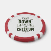 JETZT BIN ICH OBEN AUFMUNTERUNG POKER CHIPS  (Einzeln)