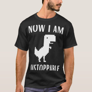 Jetzt bin ich unaufhaltsam Dinosaur Rex Spiel Web- T-Shirt