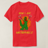 Jetzt bin ich unaufhaltsam Dinosaurier Funny Retro T-Shirt (Design vorne)