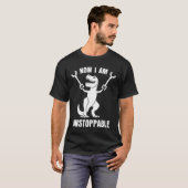 Jetzt bin ich unaufhaltsam lustig T-Rex T-Shirt (Vorne ganz)