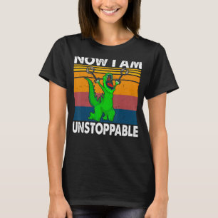 Jetzt bin ich unaufhaltsam Vintager Dinosaurier T-Shirt