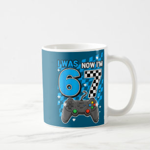 Jetzt Blau Kariert Videospiel 6 Kaffeetasse