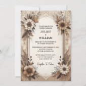 Jetzt Brown Fall Wood Paperie Gerecycelt Papier Ho Einladung (Vorderseite)