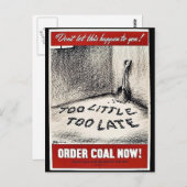 Jetzt Coal bestellen! Postkarte (Vorne/Hinten)