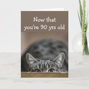 Jetzt, da Sie 90 Jahre alt sind, verschwindet die  Karte