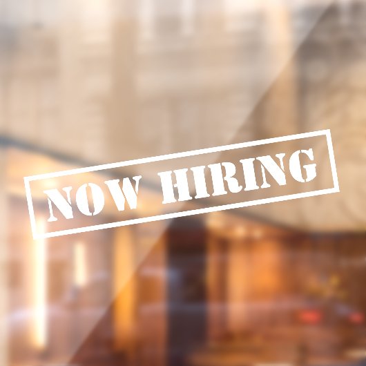 Jetzt das Anstellen eines einfachen Beruflichen Un Fensteraufkleber (Blatt 2)