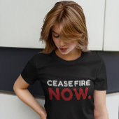 Jetzt das Feuer ausbrechen, weiß und rot T-Shirt