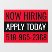 Jetzt das Vermieten eines benutzerdefinierten Stor Fensteraufkleber (Blatt)