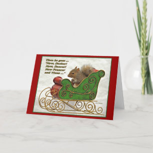 Jetzt Dasher, jetzt Tänzer… Feiertagskarte