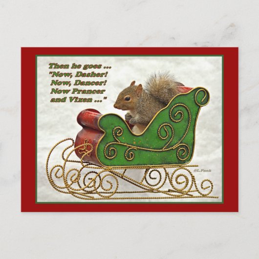 Jetzt Dasher, jetzt Tänzer… Postkarte (Vorderseite)