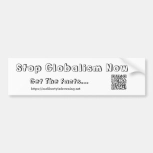 Jetzt den Globalismus stoppen - Autoaufkleber