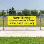 Jetzt die Einstellung von hellgelben Unternehmen Banner (Insitu)