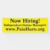 Jetzt die Einstellung von hellgelben Unternehmen Banner (Horizontal)