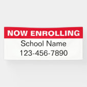 Jetzt die Telefonnummer der Red White School einge Banner (Horizontal)