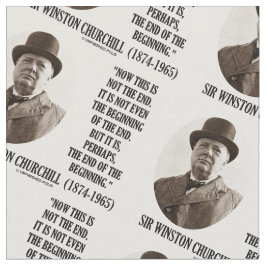 Jetzt dieses nicht das Ende, das Winston Churchill Stoff