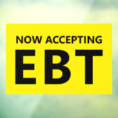 Jetzt EBT Convenience Store akzeptieren Fensteraufkleber (Blatt 3)