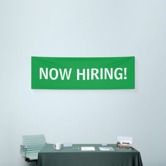 Jetzt ein einfaches, weißes Banner-Zeichen Banner (Messeveranstaltung)