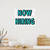 Jetzt einstellen poster (Küche)