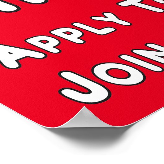 Jetzt einstellen poster (Ecke)