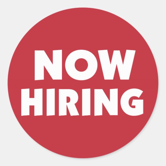 Jetzt einstellen runder aufkleber (Vorderseite)