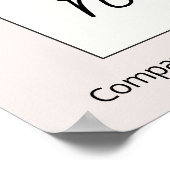 Jetzt Fenstersignatur mieten Poster (Ecke)