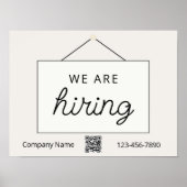 Jetzt Fenstersigne mieten, minimale Beige Poster (Vorne)