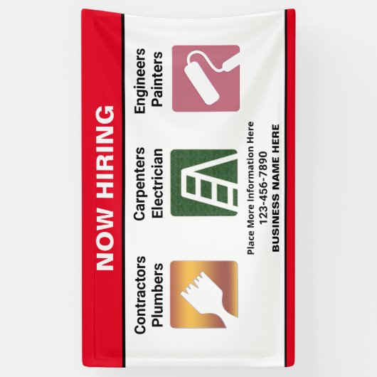 Jetzt Firmenname Eigene Bannersignierung mieten Banner (Vertikal)