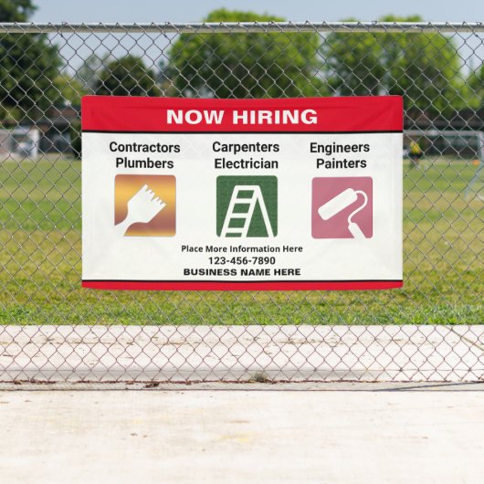 Jetzt Firmenname Eigene Bannersignierung mieten Banner (Insitu)