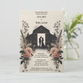 Jetzt Garten Blumen Frühlingswald Boho Rustikale H Einladung (Stehend Vorderseite)