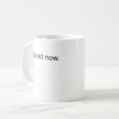 jetzt gebohrt… kaffeetasse (Vorderseite Links)