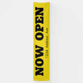 Jetzt geöffnet - Benutzerdefiniertes wettersichere Banner (Vertikal)