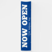 Jetzt geöffnet - Benutzerdefiniertes wettersichere Banner (Vertikal)