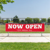 Jetzt geöffnet - Benutzerdefiniertes wettersichere Banner (Insitu)