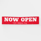 Jetzt geöffnet - Benutzerdefiniertes wettersichere Banner (Horizontal)