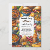 Jetzt Grillen Taco Koch Soup Potluck Party 50. Geb Einladung (Vorderseite)