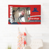 Jetzt Gymnastik trainieren Vinyl Banner 3' x 5' Ba (Insitu)
