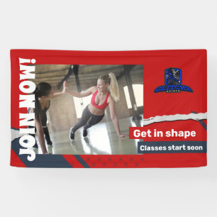 Jetzt Gymnastik trainieren Vinyl Banner 3' x 5' Ba