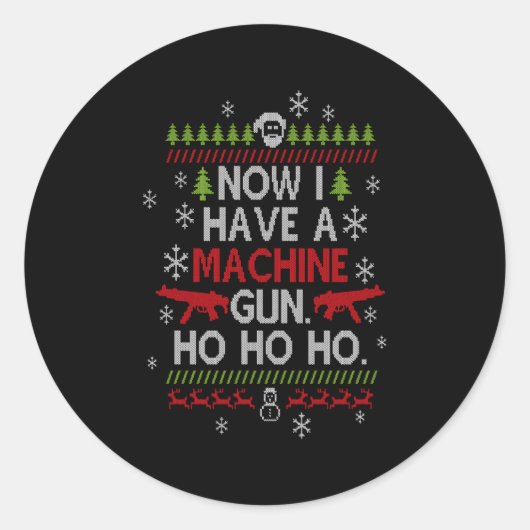 Jetzt habe ich einen Maschinenbauer. Runder Aufkleber (Vorderseite)