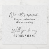 Jetzt handeln überraschend Brautparty Vorschlag Bierflaschenetikett (Einzelnes Label)