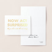 Jetzt handeln überraschend Funny Bridesmaid / Trau Folienkarte (Anzeige)