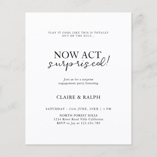 Jetzt handeln überraschend! | Verlobung des Hausha (Vorderseite)