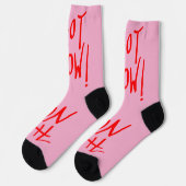 JETZT HEISS PINK SOCKEN (Linkes Detail)